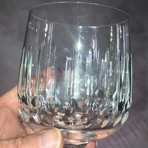 Schott Zwiesel Crystal Tango Wine Glasses 6 3/4” Vertical Cuts Set of 2 Germany - Picture 3 of 9